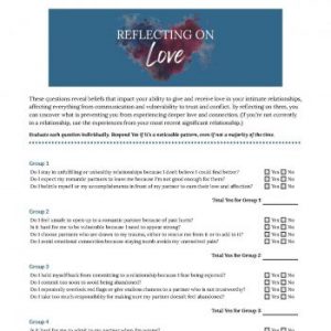 page from the Core Wound Self-Assessment