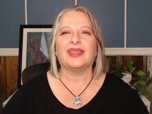 screenshot of video from course - Christina talking to camera