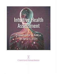 cover image of sample Intuitive Health Assessment for Jo Avatar